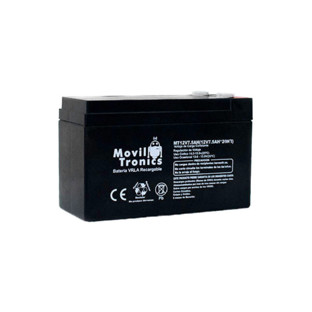Batería seca 12V 7,5AH VRLA Libre de Mantenimiento