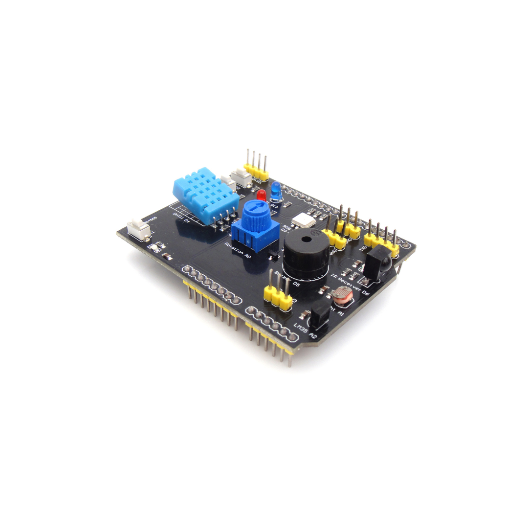 Shield Arduino UNO Multifuncional Dht11 Lm35 Ir Led Rgb Fotocelda