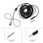 Cable Espiral Para Audífonos Sennheiser Hd 25 Adaptador 6.3