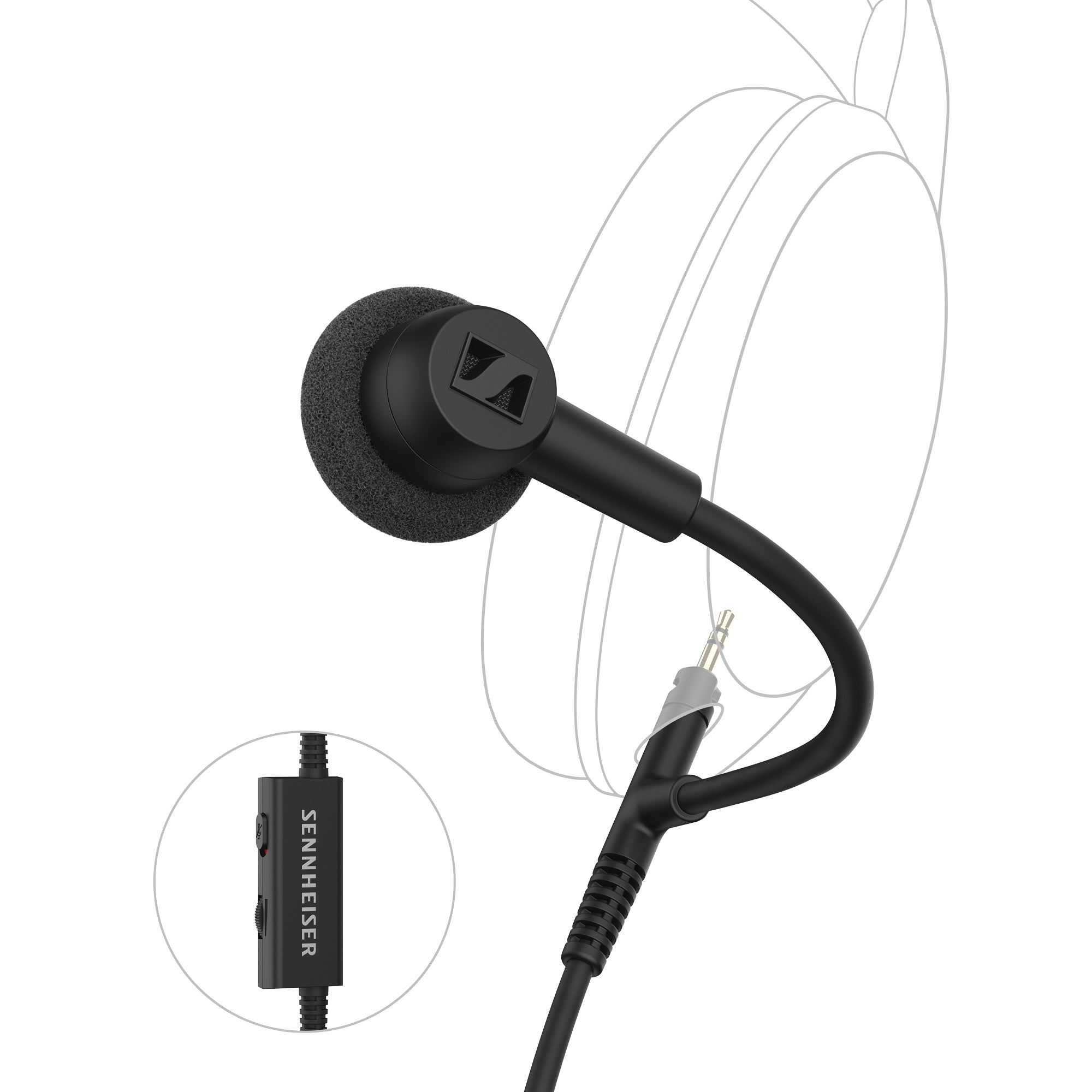 Micrófono Sennheiser HD 500 BAM Brazo Articulado Negro