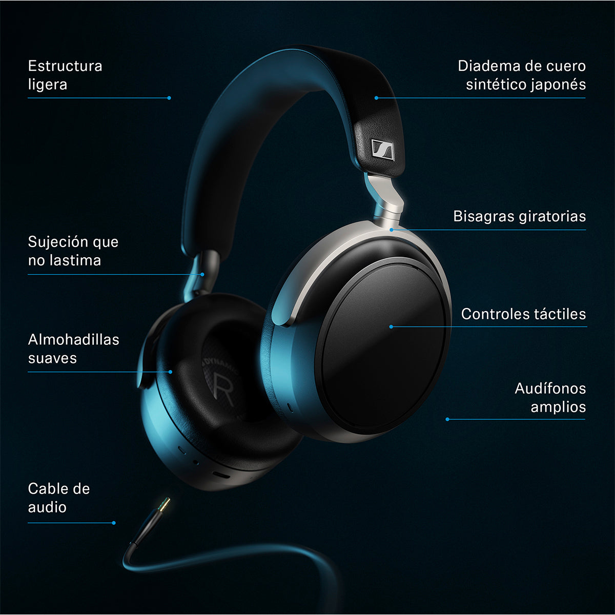 Audífonos Sennheiser HDB 630 con Dongle Bluetooth