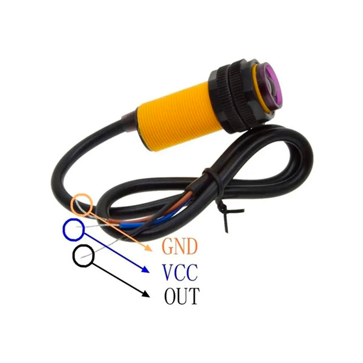 Sensor Infrarrojo 3-80cm E18 Fotoeléctrico