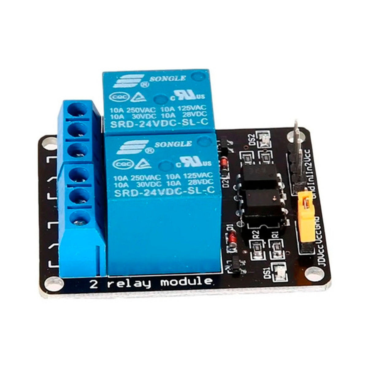 Módulo Relay 2 Canales Optoacopladas 5v Rele Arduino