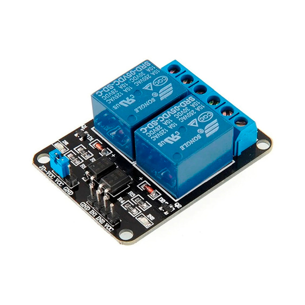 Módulo Relay 2 Canales Optoacopladas 5v Rele Arduino