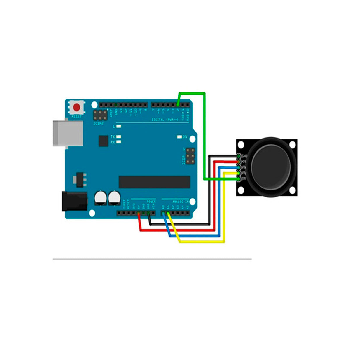 Módulo Joystick Ky-023 Analógico Switch Palanca Arduino