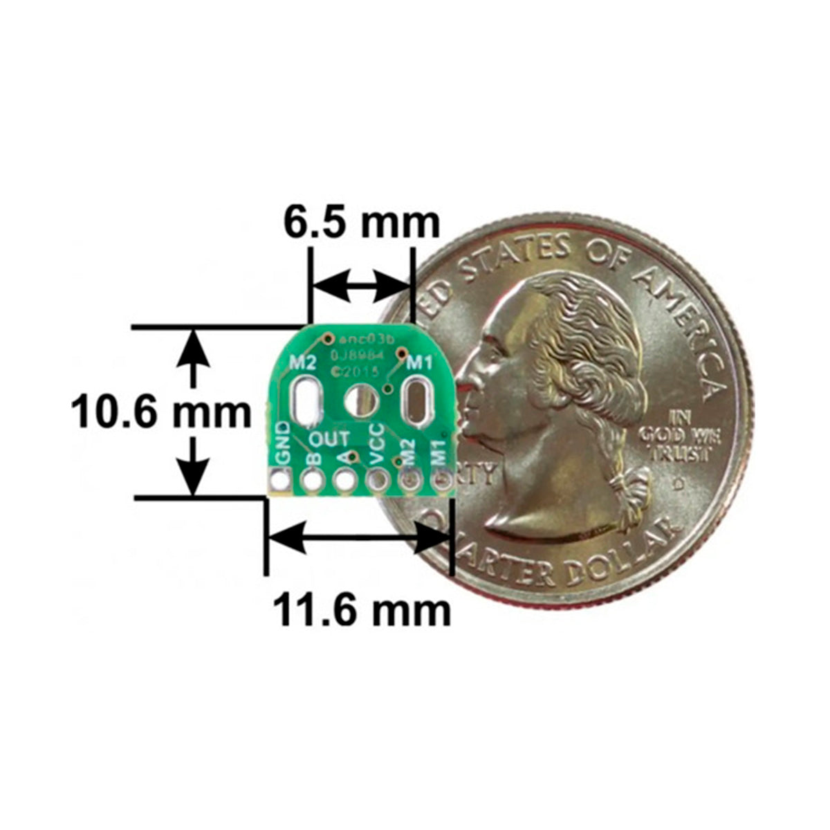 Módulo Encoder Pololu 2.7-18V -  N° 3081