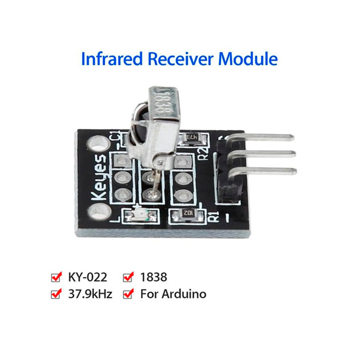 Módulo Receptor Infrarrojo Ky-022 Tl1838 Ir Arduino