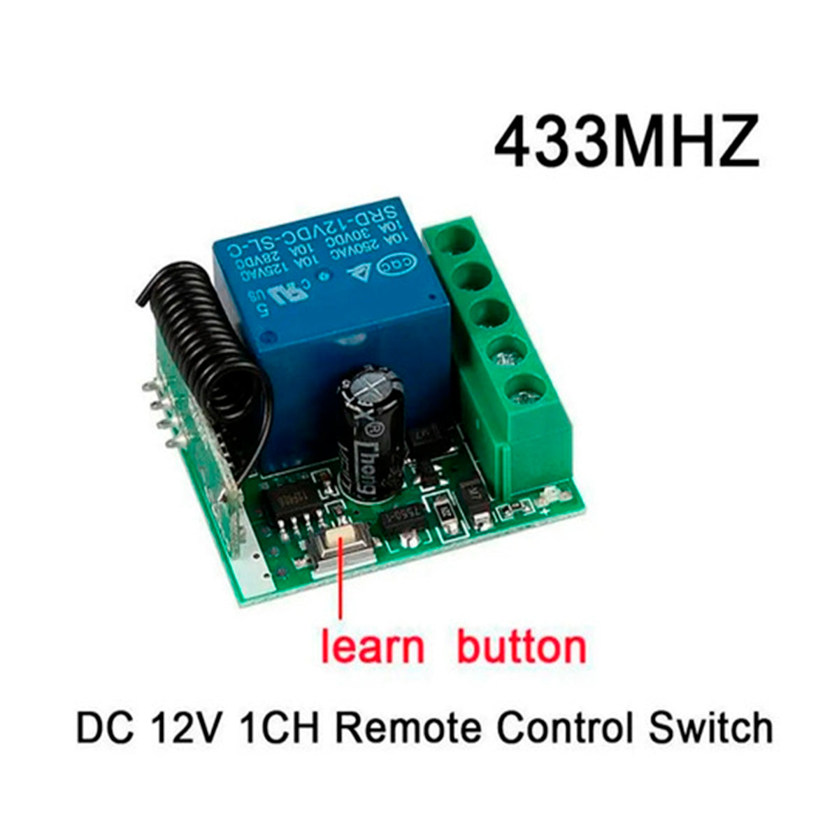 Módulo Rele Control Inalámbrico Rf Relay 1 Canal Remoto