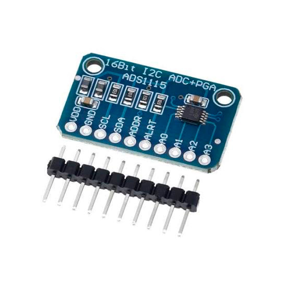 Conversor ADC + PGA ADS 1115 16-bit I2c 4 Canales Arduino