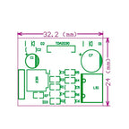 Módulo Amplificador Audio Tda2030 Mono 18watts 6-12 Vdc