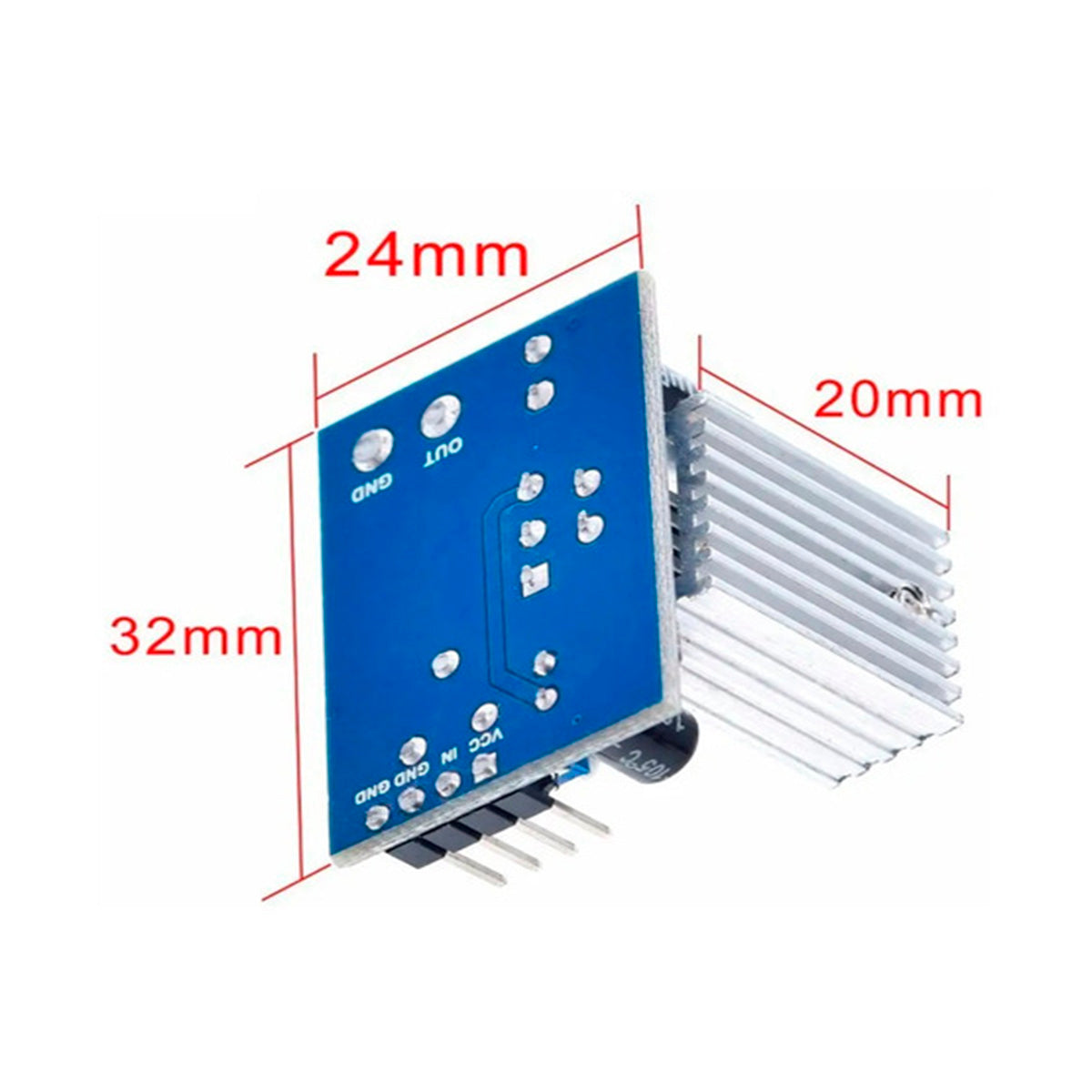 Módulo Amplificador Audio Tda2030 Mono 18watts 6-12 Vdc