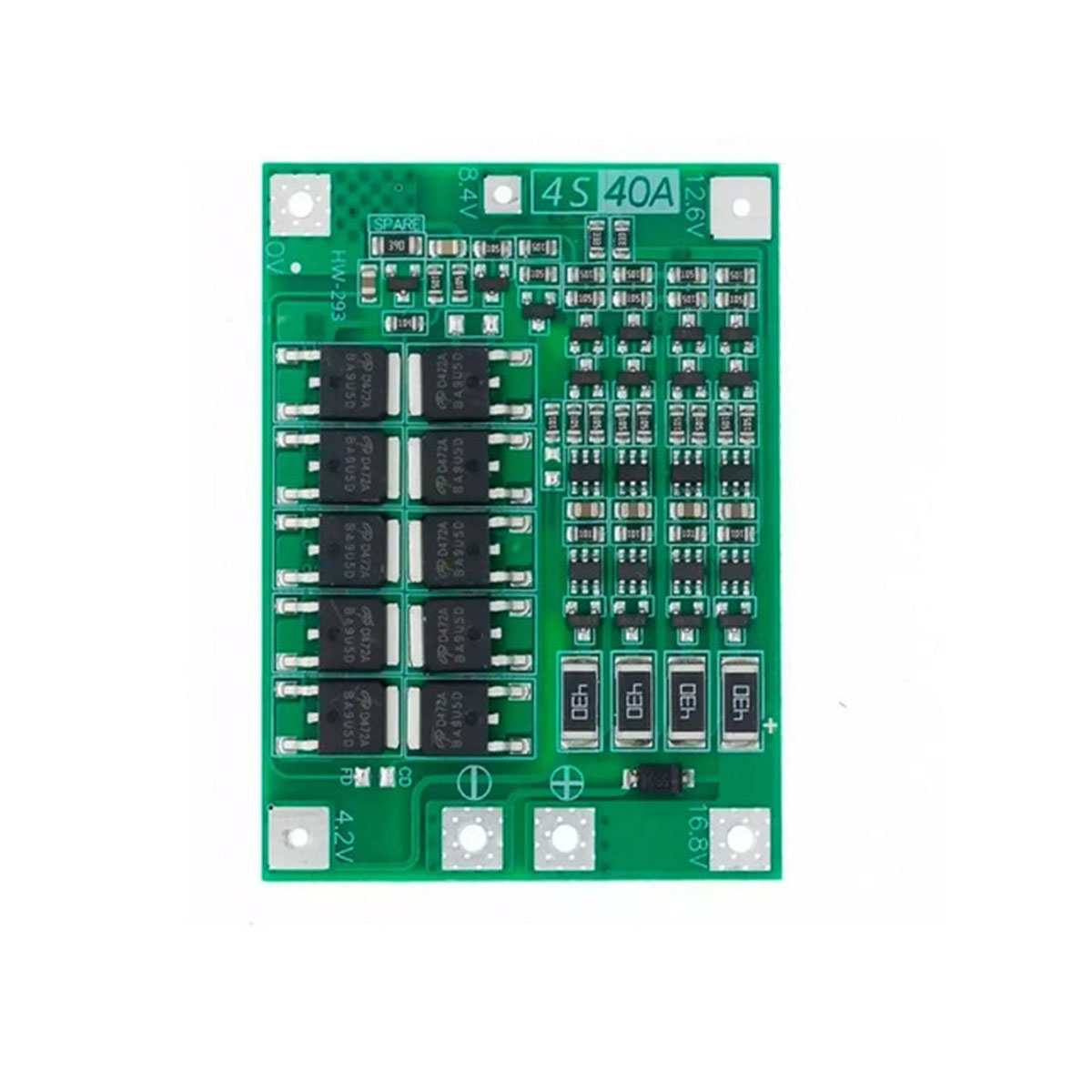 Módulo BMS 4S 40a Carga Protección Balanceo Baterías Litio