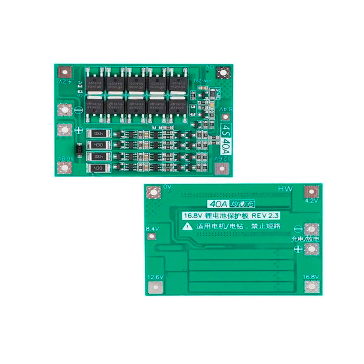 Módulo BMS 4S 40a Carga Protección Balanceo Baterías Litio