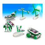 Kit Robot Solar Juguete  Didáctico 6 En 1 Para Armar