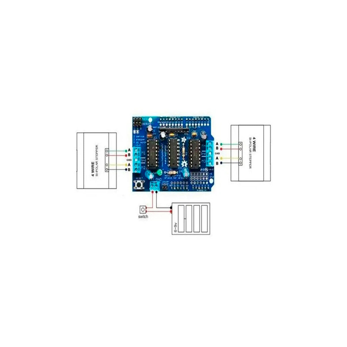 Módulo Shields L293 4 Motores DC