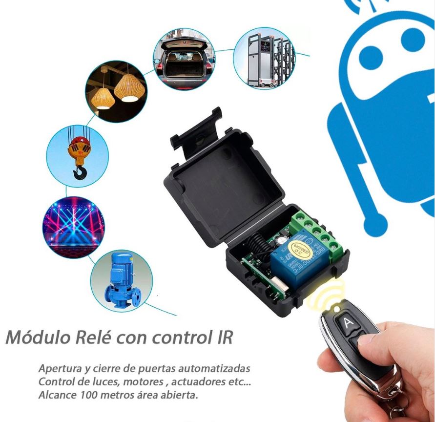 Módulo Rele Control Inalámbrico Rf Relay 1 Canal Remoto