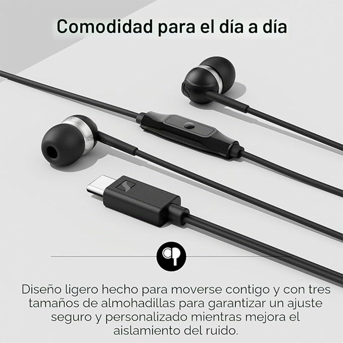 Audífonos Sennheiser CX 80 U In Ear Alámbrico con Micrófono
