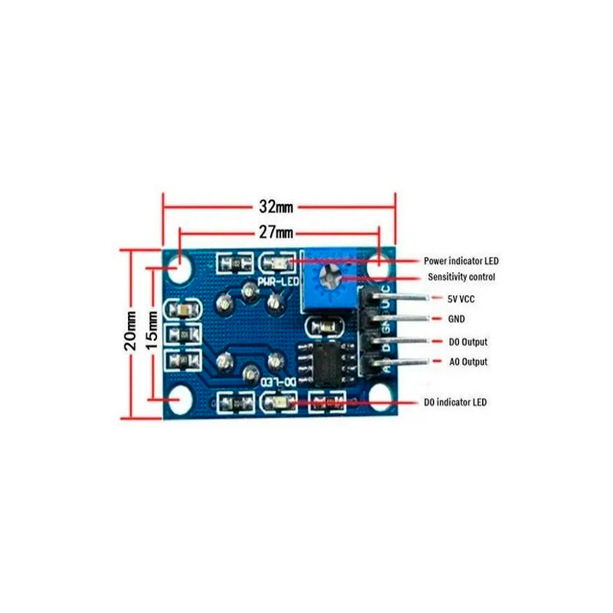 Sensor de Gas Propano MQ-5 MQ5