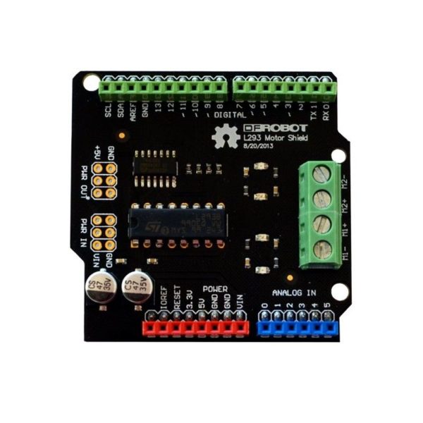 Modulo Shield Motor DC DF L293 DRI0001 para Arduino - Moviltronics