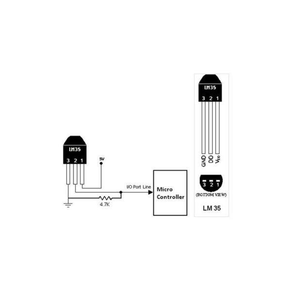 Sensor de temperatura -55 a 150Cº 100mv/Cº LM35DZ