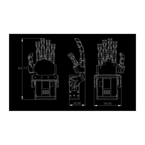 Kit Mano Robotica Juego Izq-Der (DIY Robot Smart QDS-1503)