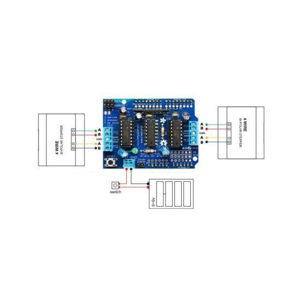 Схема l293d motor shield