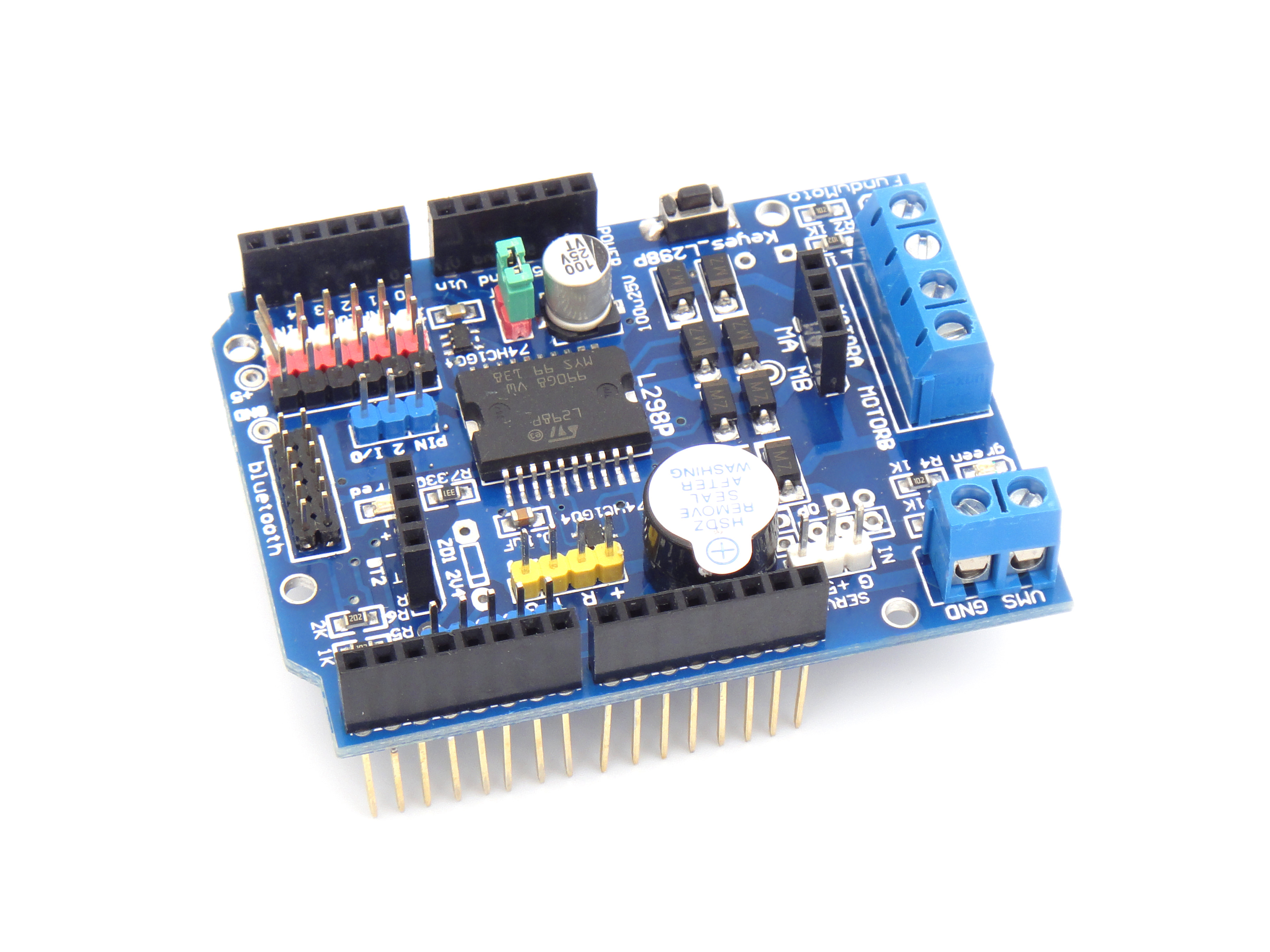 Modulo Shield Arduino Uno Puente H L298p 2 Motor Dc - Moviltronics