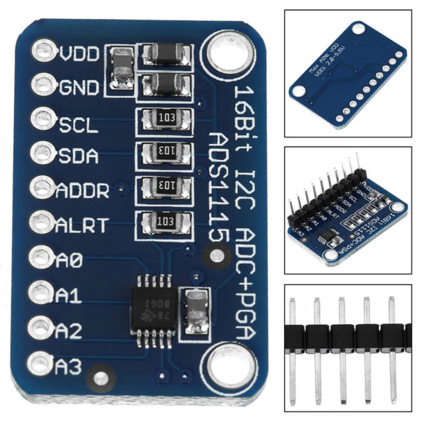 Conversor ADC PGA ADS1115