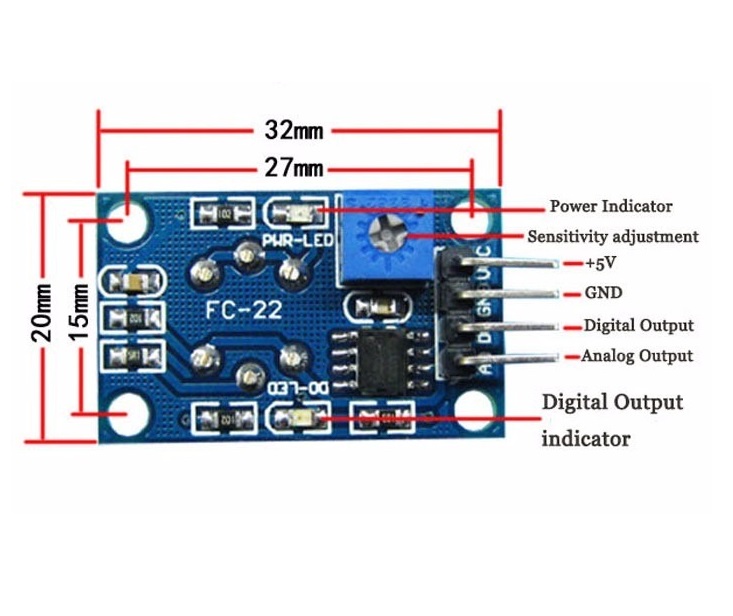 Sensor de gas mq135 calidad de aire moviltronics