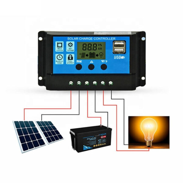 Controlador Solar PWM 12/24