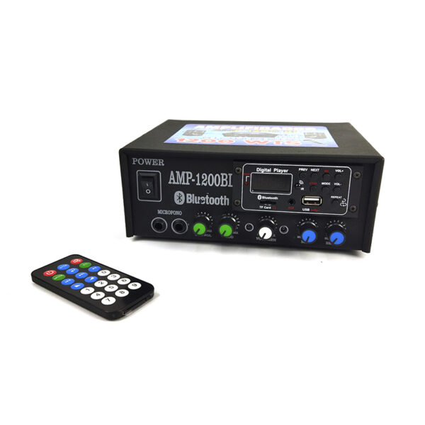 Amplificador Audio 1200W Bluetooth - Moviltronics