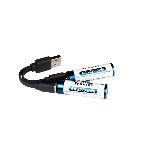 Batería AA recargable litio