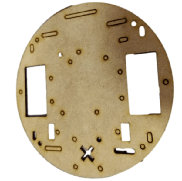 Lamina perforada para carro robot